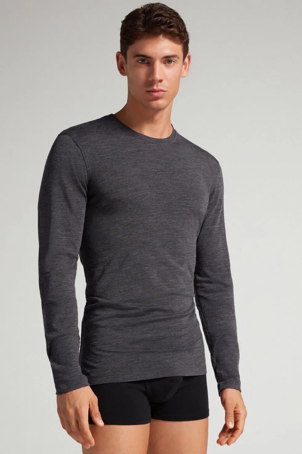 Longsleeve męski z wełny merino
