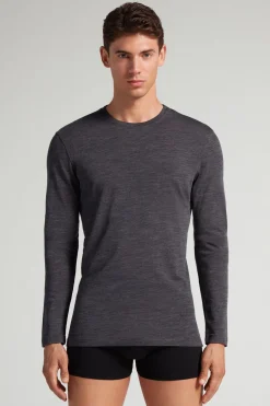 Longsleeve męski z wełny merino