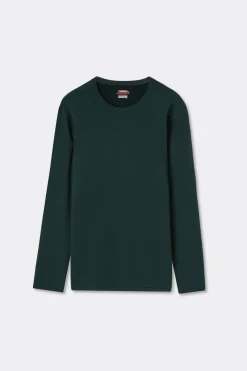 Longsleeve z Modalu z Kaszmirem z Dekoltem Pod Szyję