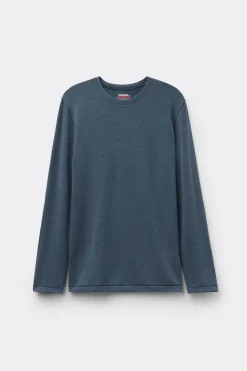 Longsleeve z Modalu z Kaszmirem z Dekoltem Pod Szyję