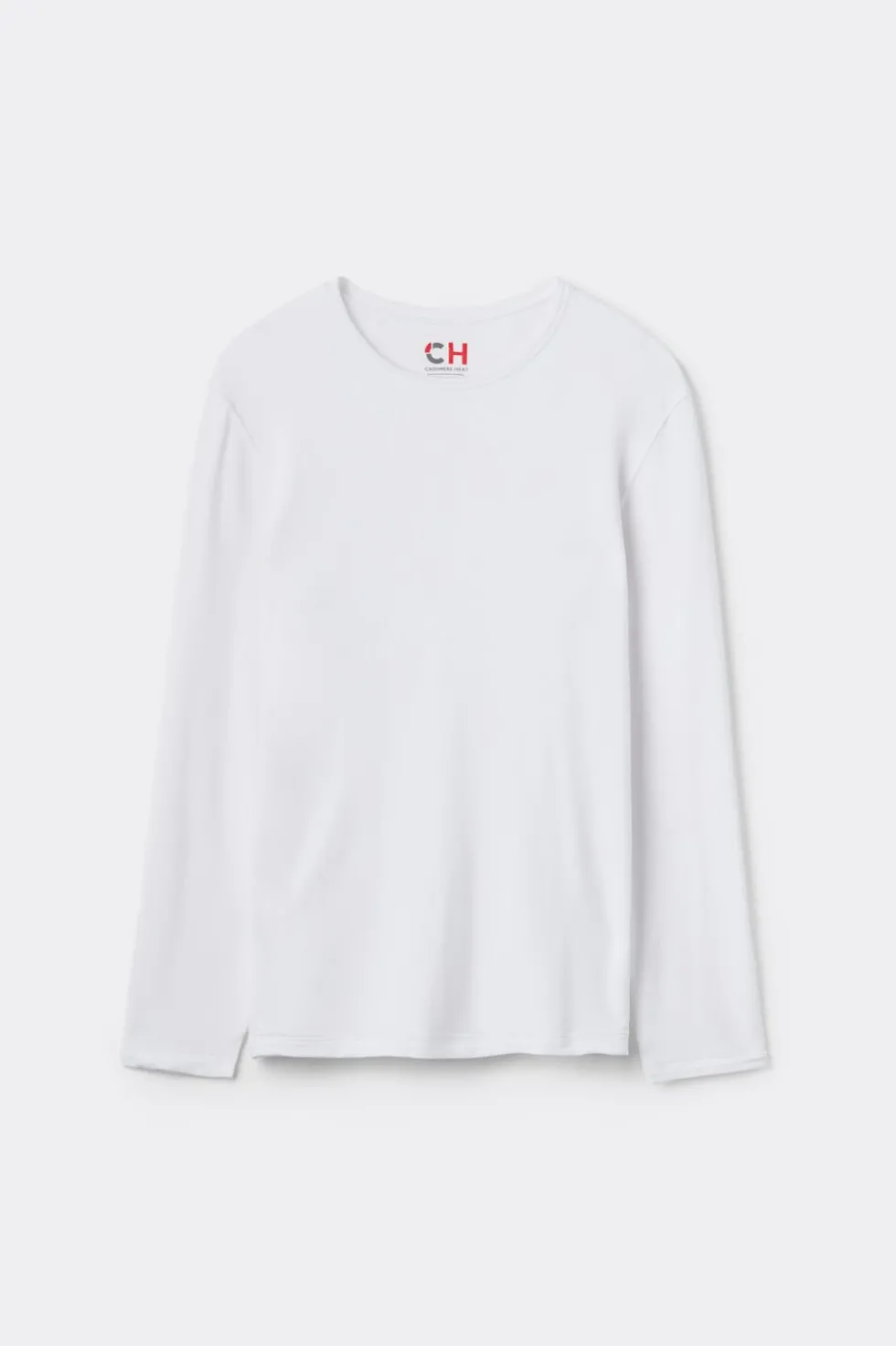 Longsleeve z Modalu z Kaszmirem z Dekoltem Pod Szyję
