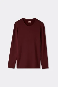 Longsleeve z Modalu z Kaszmirem z Dekoltem Pod Szyję