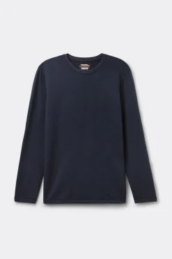 Longsleeve z Modalu z Kaszmirem z Dekoltem Pod Szyję
