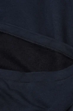 Longsleeve z Modalu z Kaszmirem z Dekoltem Pod Szyję