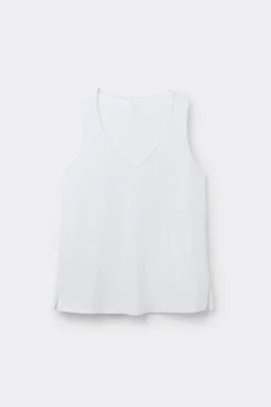 Podkoszulka z bawełny Elevated Cotton z Dekoltem w Serek