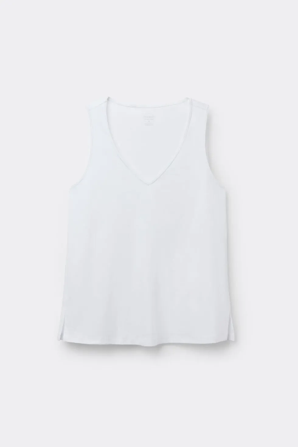 Podkoszulka z bawełny Elevated Cotton z Dekoltem w Serek