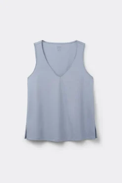 Podkoszulka z bawełny Elevated Cotton z Dekoltem w Serek