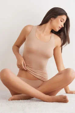 Top z Szerokimi Ramiączkami z Modalu i Kaszmiru Ultralight