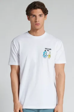 T-shirt 100% Bawełny z Haftowanym Nadrukiem You&Me