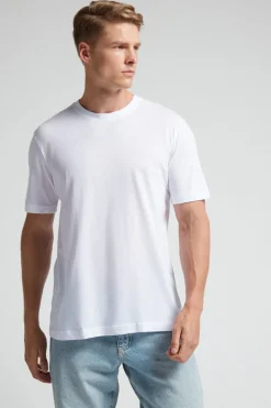 T-shirt o Regularnym Kroju z Bawełny Superior Extrafine