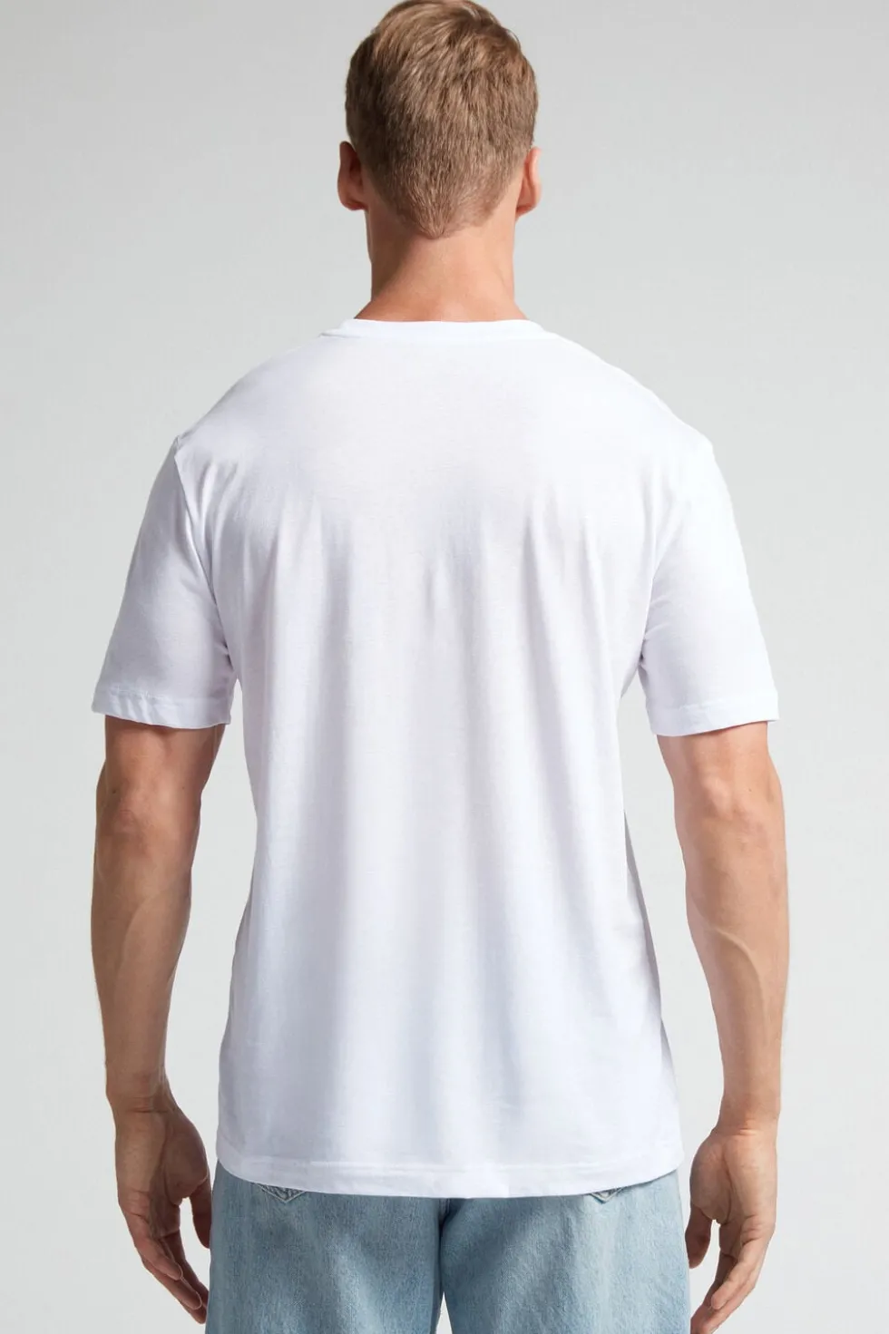 T-shirt o Regularnym Kroju z Bawełny Superior Extrafine