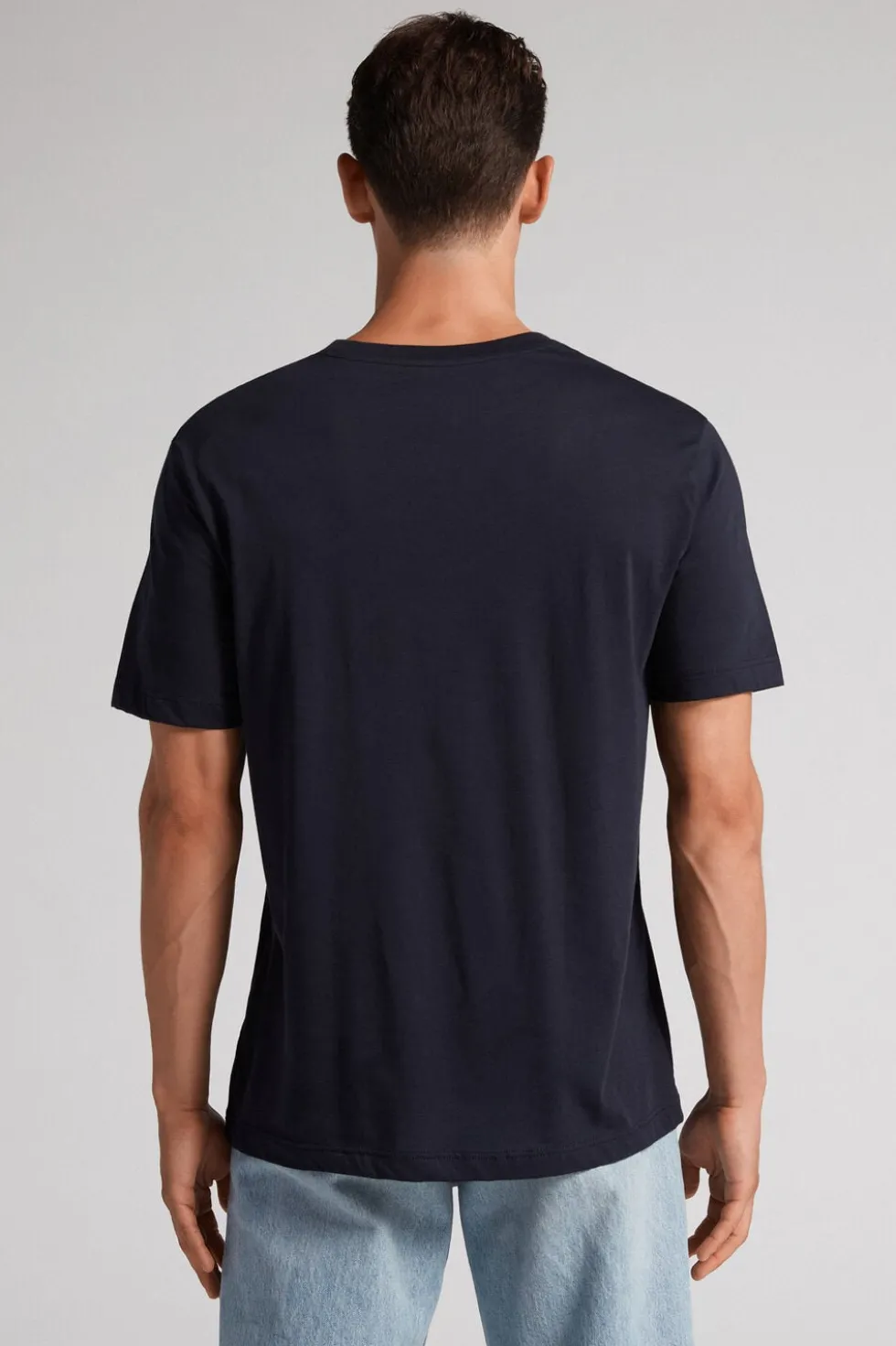 T-shirt o Regularnym Kroju z Bawełny Superior Extrafine