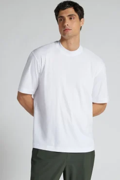 T-shirt Oversize z Merceryzowanej Bawełny Superlight filo Premium