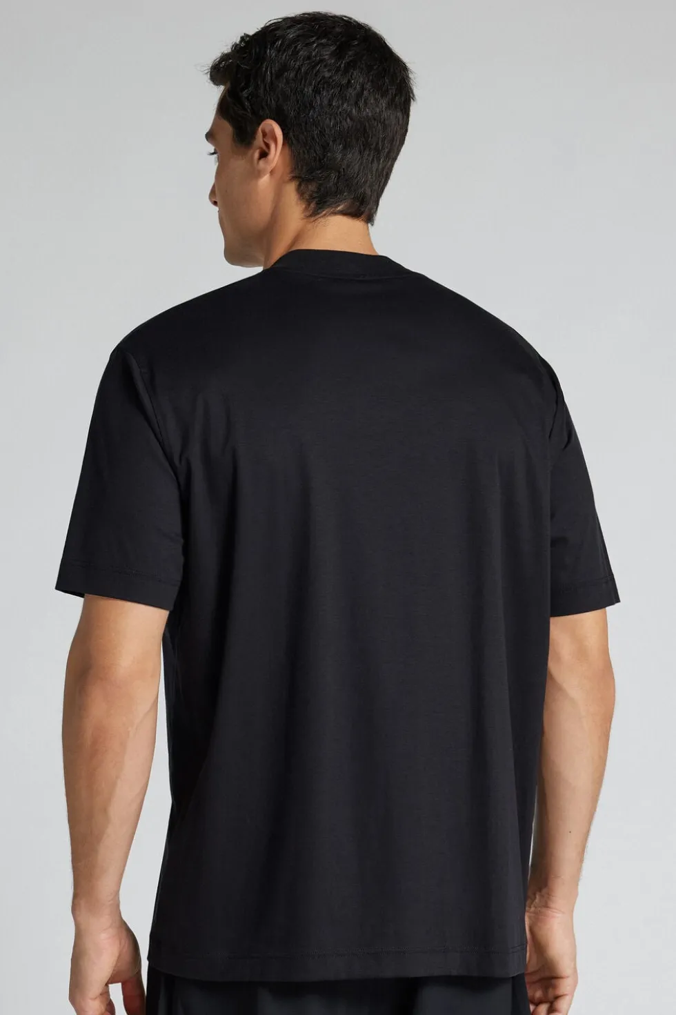 T-shirt Oversize z Merceryzowanej Bawełny Superlight filo Premium