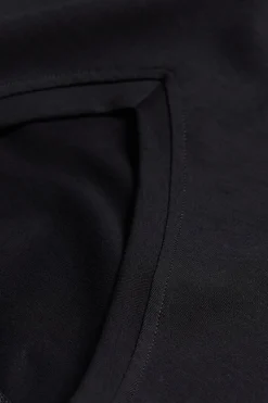 T-shirt z Dekoltem w Kształcie Litery V z Elastycznej Bawełny Superior