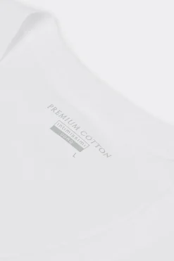 T-shirt z Dekoltem w Kształcie Litery V z Merceryzowanej Bawełny filo Premium