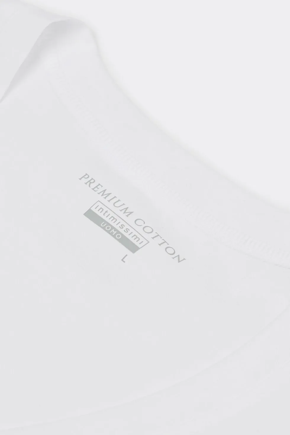 T-shirt z Dekoltem w Kształcie Litery V z Merceryzowanej Bawełny filo Premium