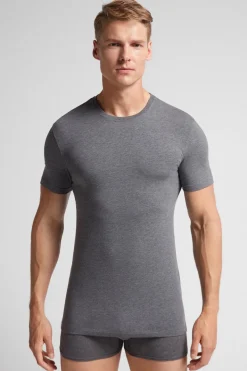 T-shirt z Elastycznej Bawełny Superior