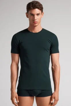 T-shirt z Elastycznej Bawełny Superior