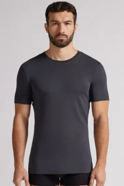 T-shirt z Elastycznej Bawełny Superior
