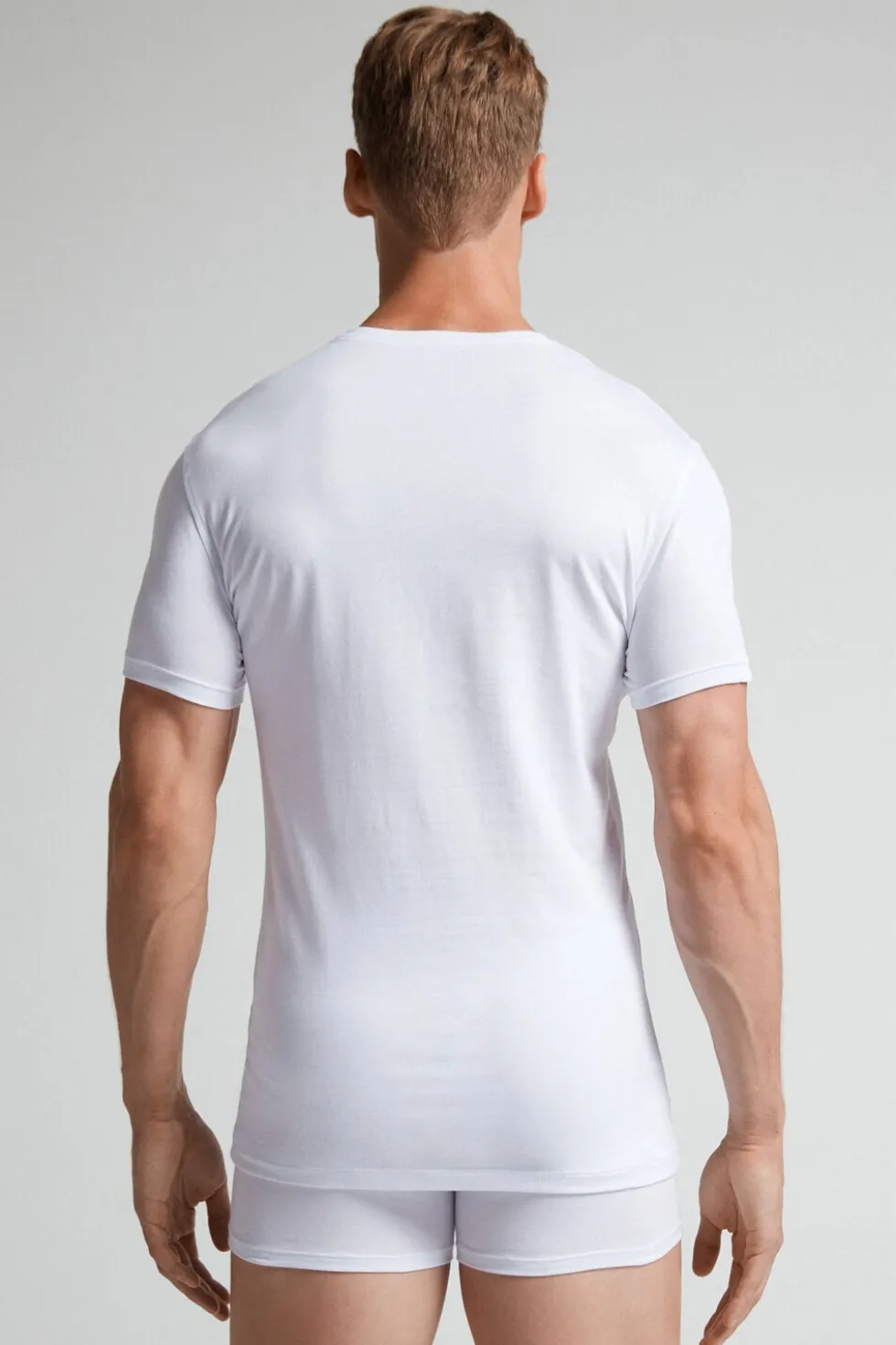 T-shirt z Elastycznej Bawełny Superior