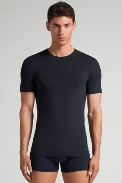 T-shirt z Elastycznej Bawełny Superior