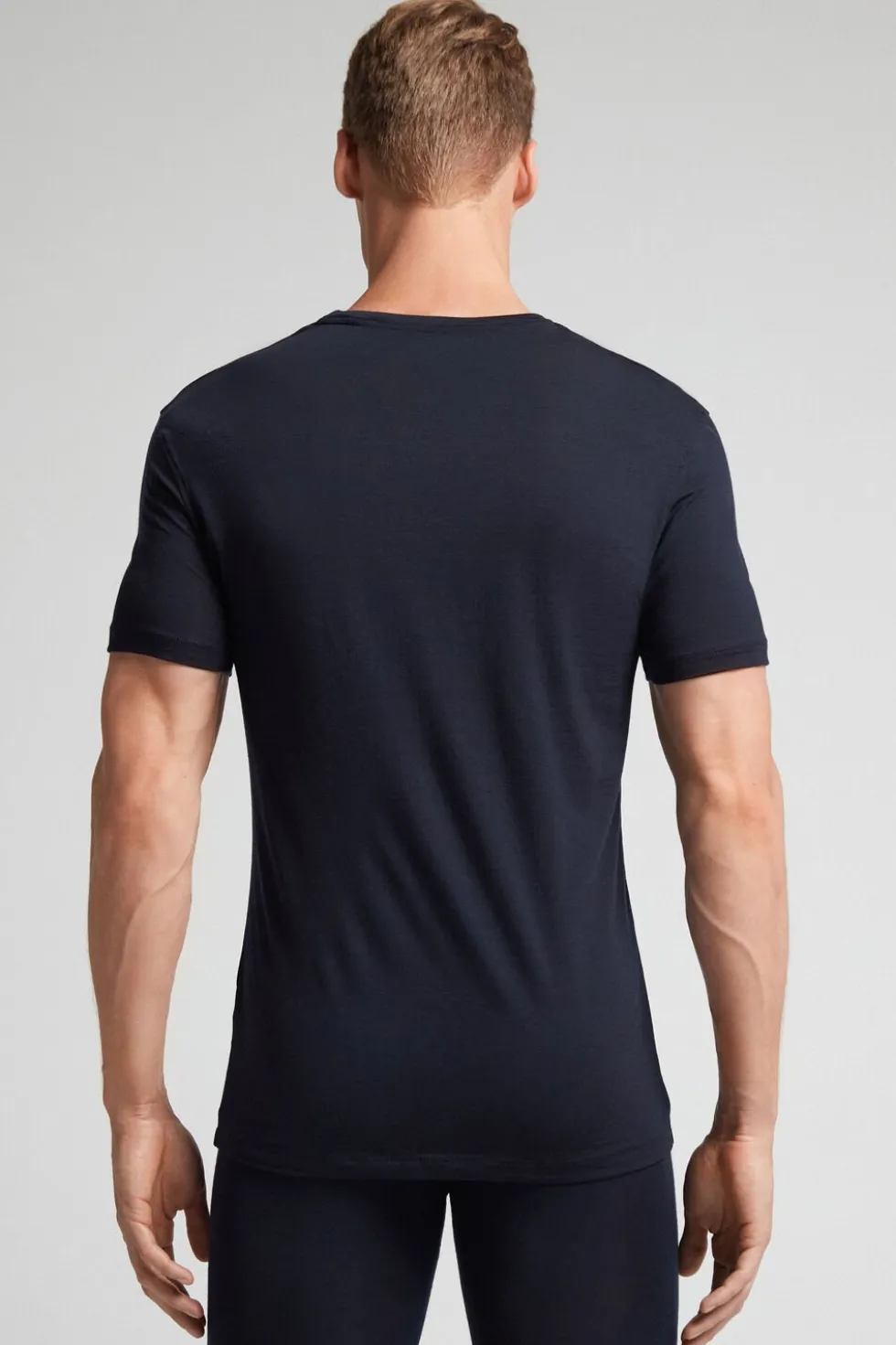 T-shirt z Krótkim Rękawem z Wełny Merino
