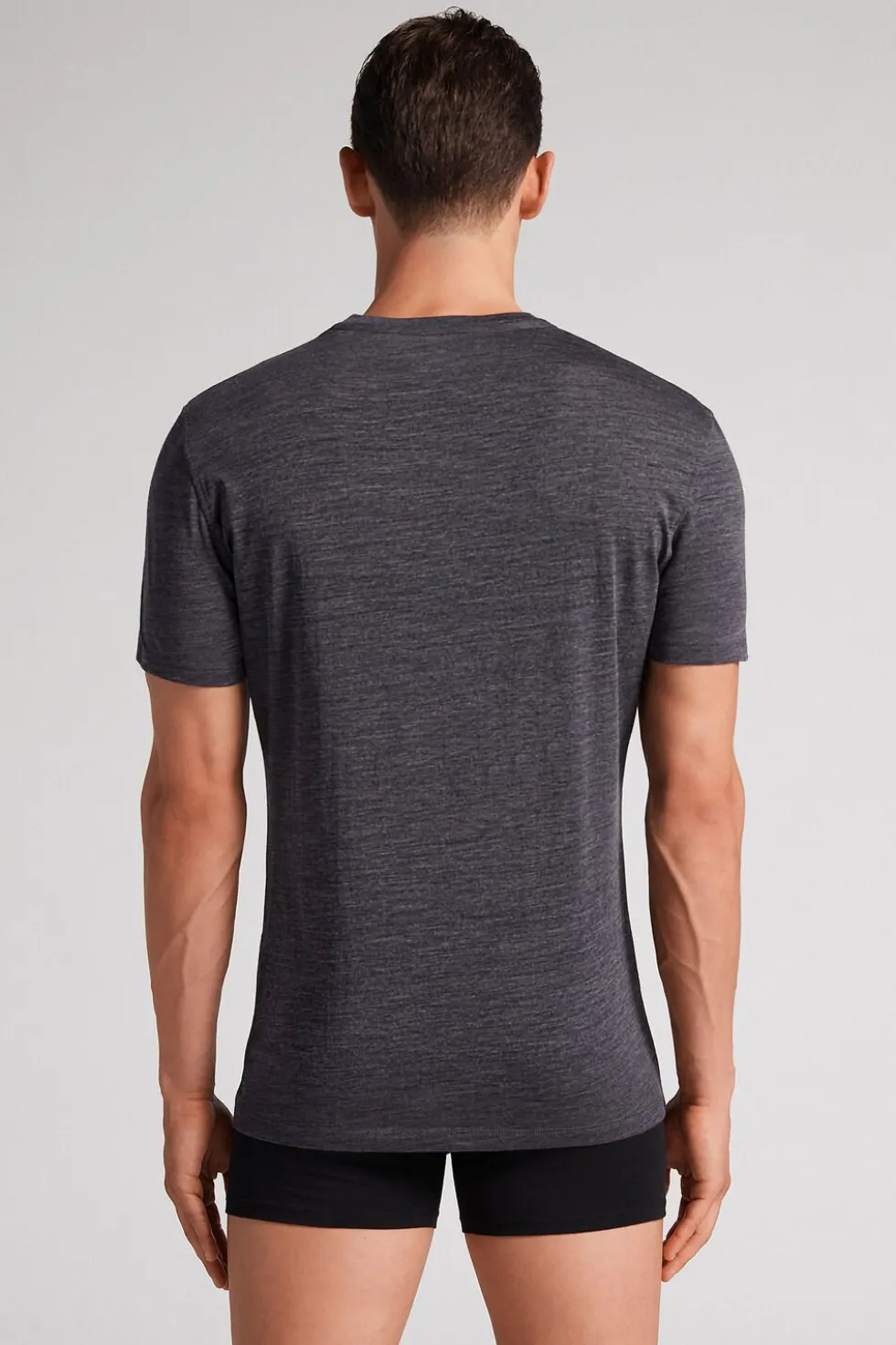 T-shirt z Krótkim Rękawem z Wełny Merino