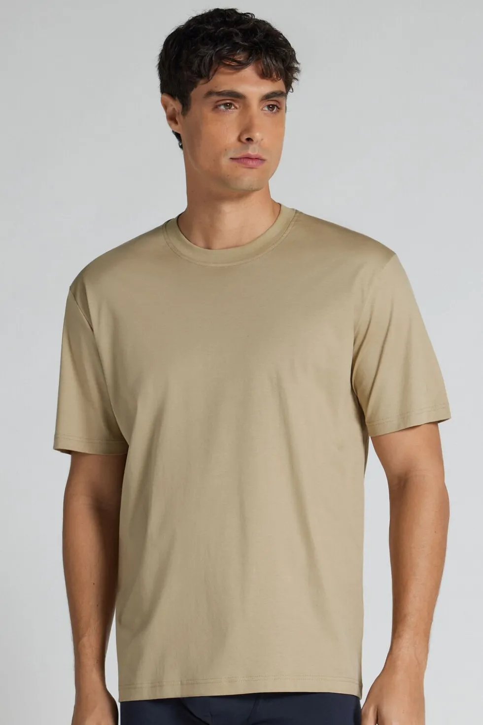 T-shirt z Merceryzowanej Bawełny Superlight filo Premium
