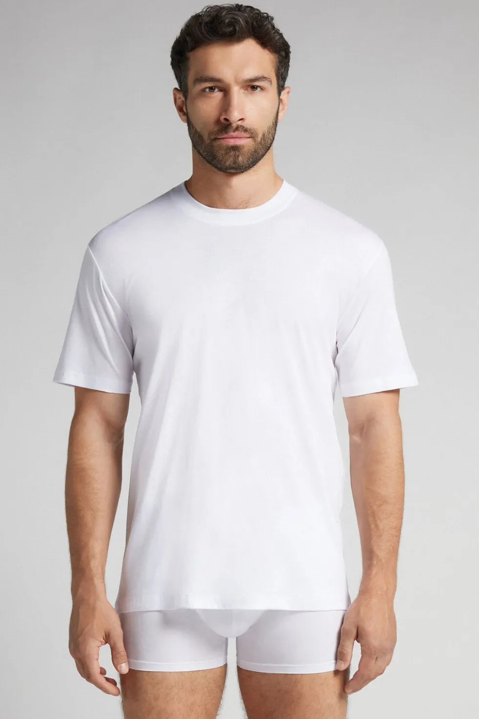 T-shirt z Merceryzowanej Bawełny Superlight filo Premium