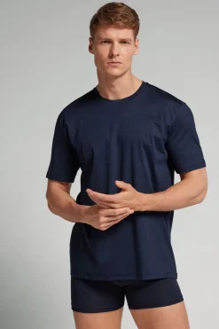 T-shirt z Merceryzowanej Bawełny filo Premium