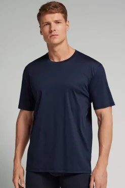 T-shirt z Merceryzowanej Bawełny filo Premium