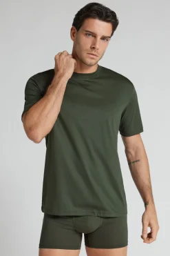 T-shirt z Merceryzowanej Bawełny Superlight filo Premium