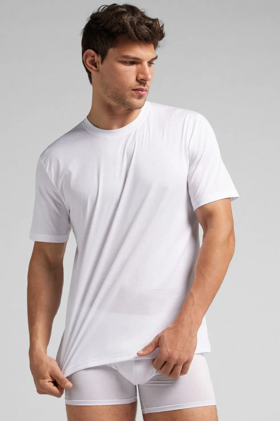 T-shirt z Merceryzowanej Bawełny filo Premium