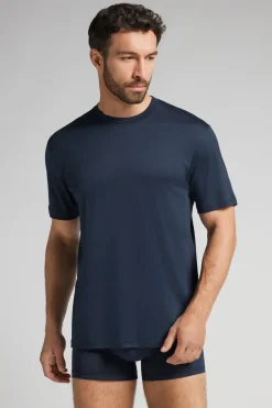 T-shirt z Merceryzowanej Bawełny Superlight filo Premium
