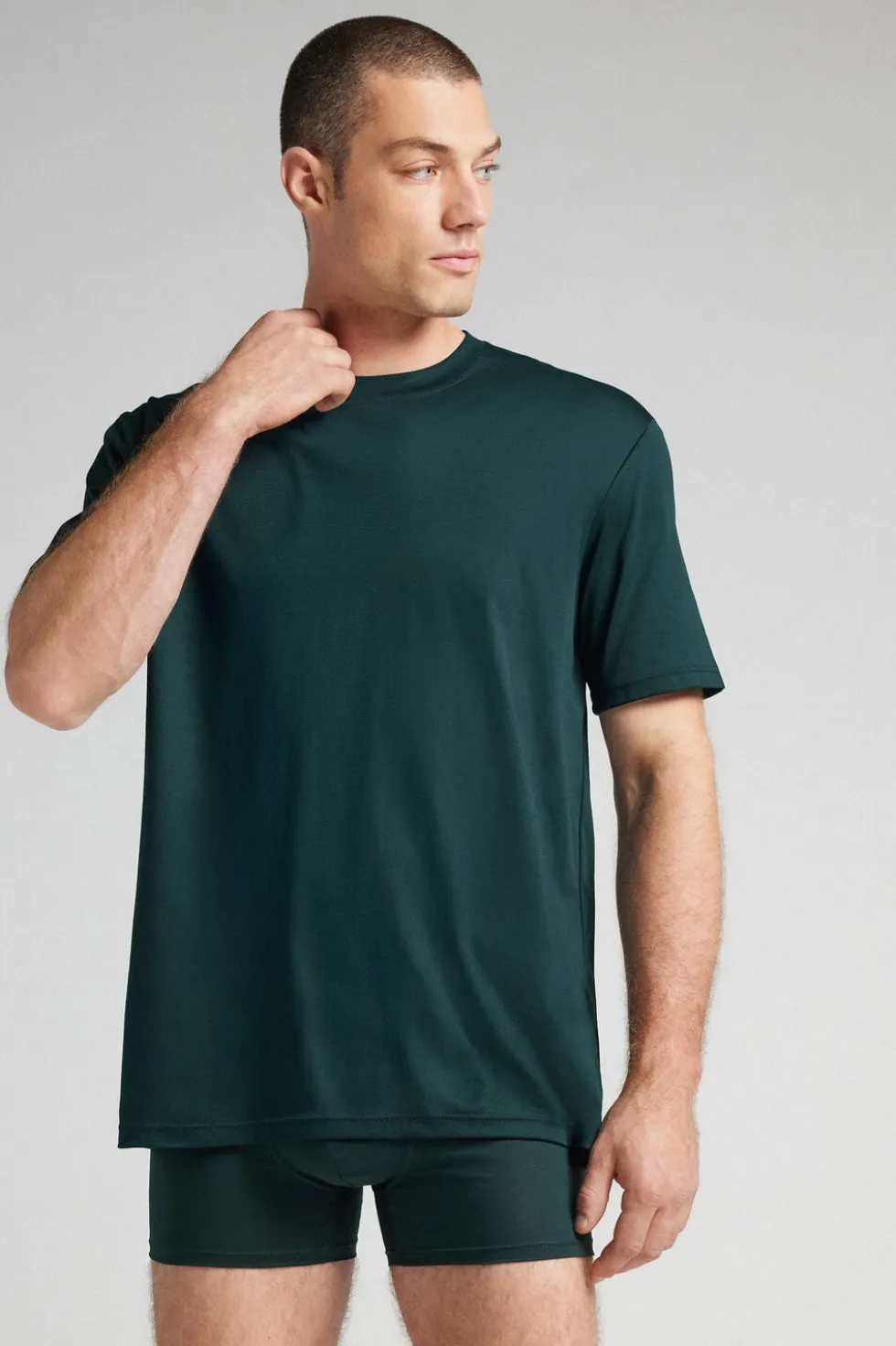 T-shirt z Merceryzowanej Bawełny filo Premium