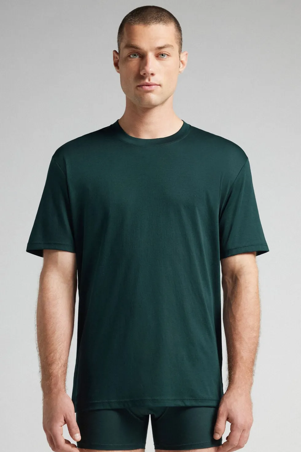 T-shirt z Merceryzowanej Bawełny filo Premium