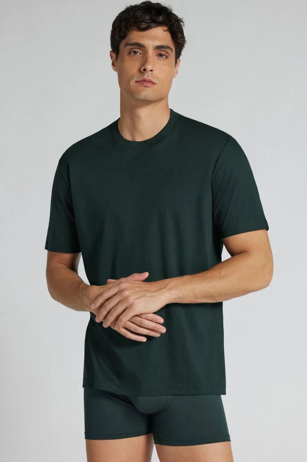 T-shirt z Merceryzowanej Bawełny Superlight filo Premium