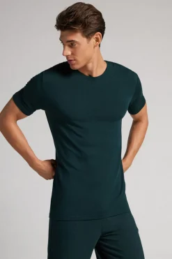 T-shirt z Tkaniny Soft Silk