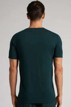 T-shirt z Tkaniny Soft Silk