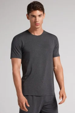 T-shirt z Tkaniny Soft Silk
